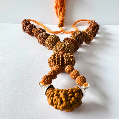 1 - 13 Mukhi Shiv Shakti Rudraksha Mala (Nepal Origin -20.00 mm) - Image 3