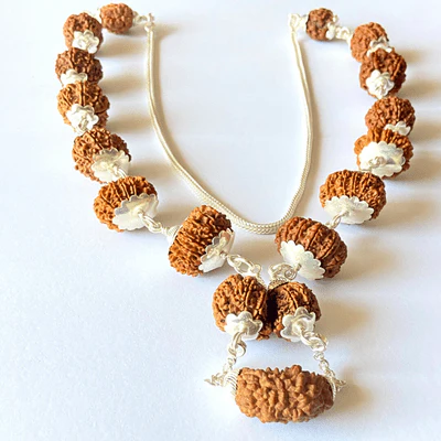 1 - 13 Mukhi Shiv Shakti Rudraksha Mala (Nepal Origin -25.00 mm) - Image 4