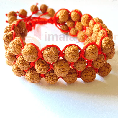 5 Face Rudraksh Arm Bracelet in Thread - Image 2