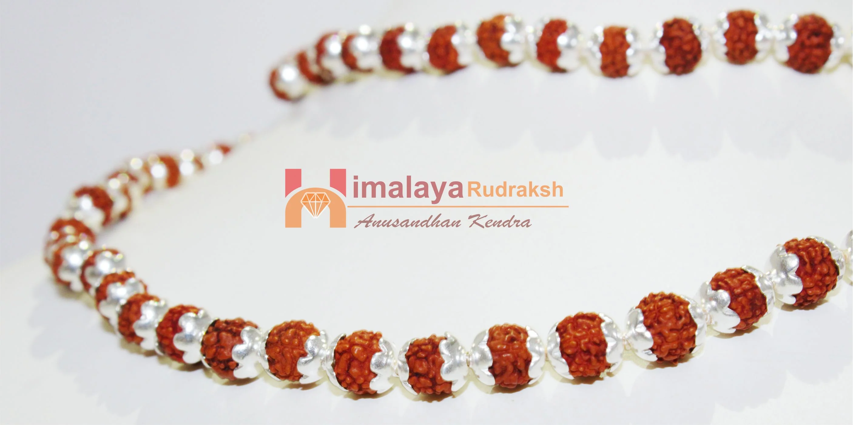 5 Mukhi Rudraksha Mala In Silver - Image 3