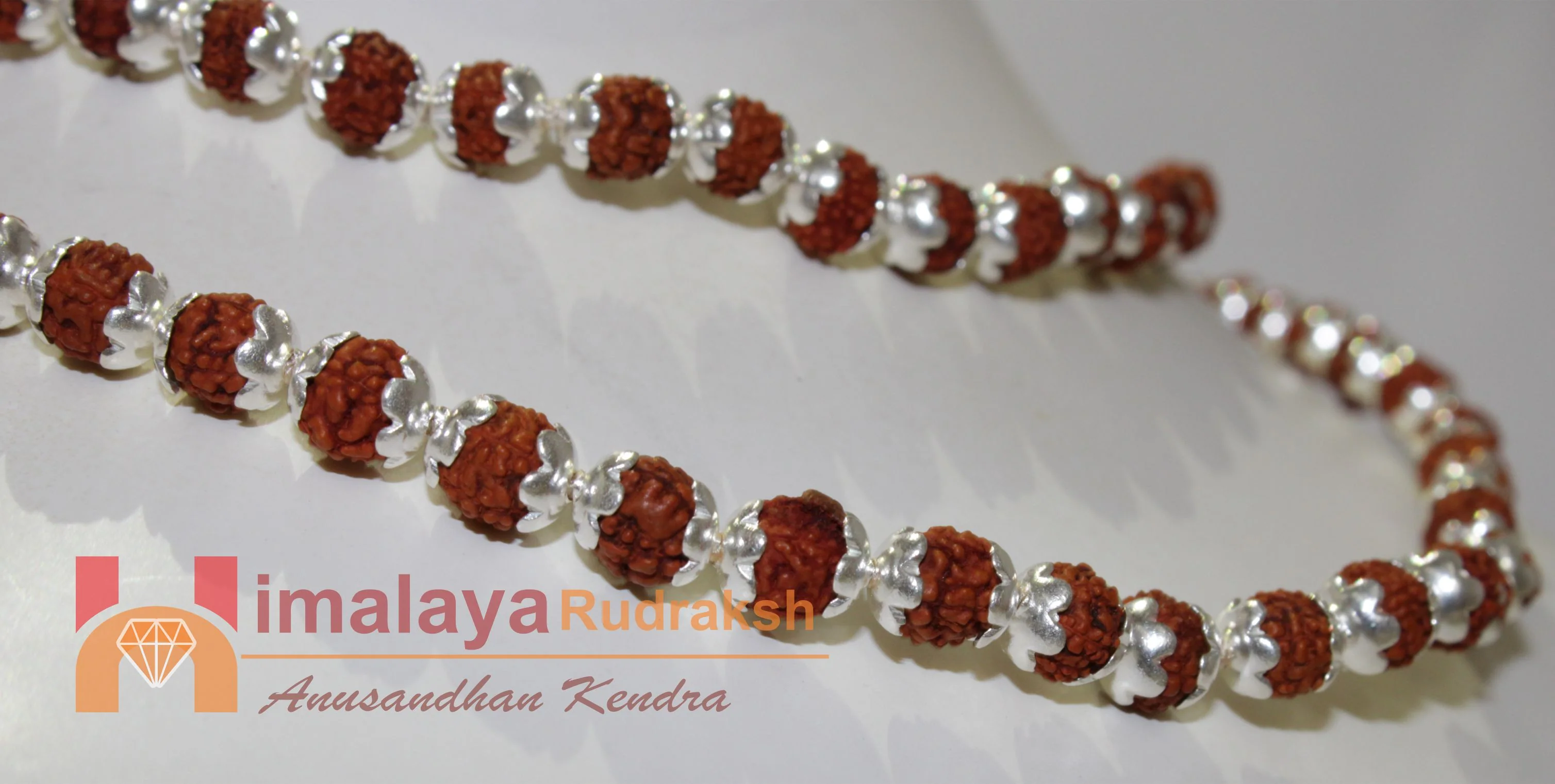 5 Mukhi Rudraksha Mala In Silver - Image 4