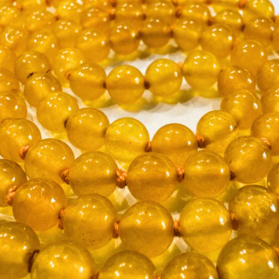 Yellow Agate (Hakik) Mala - Image 3