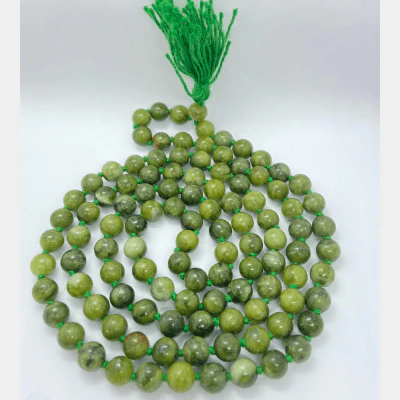 Agate (Hakik) Mala - Green - Image 3