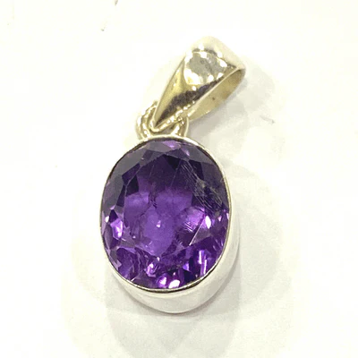 Amethyst Silver Pendant - Image 3