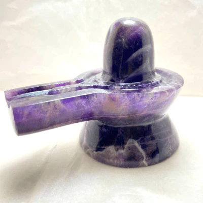 Amethyst Stone Shivling -450 gm - Image 3