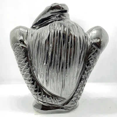 Black Agate Stone Shiva Head - 428 Grams - Image 3