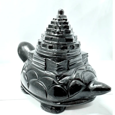 Black Agate Turtle Shreeyantra - 585 Gms - Image 2