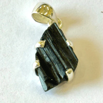 Black Tourmaline Silver Pendant - Image 2