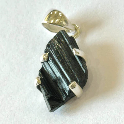 Black Tourmaline Silver Pendant - Image 3