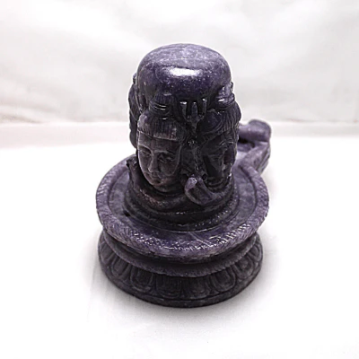 Lapidolite Stone Shivling - Image 3
