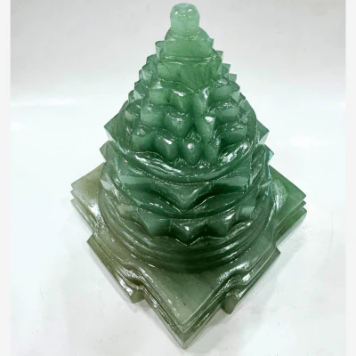 Green Aventurine Meru Shreeyantra - 816 Gms - Image 4