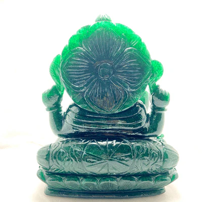 Green Jade Ganesha - (1.400 Kg) - Image 4