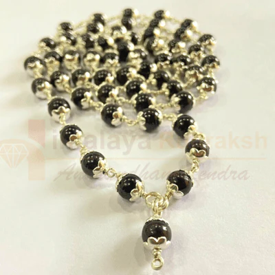 Gomedh Stone Mala In Silver - Image 4