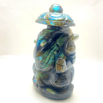 Labrodorite Ganesha - (430 gm) - Image 2