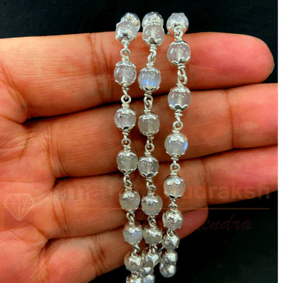 Moonstone Mala In Silver - Image 3