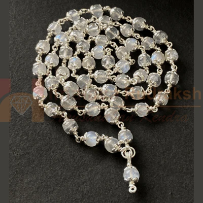 Moonstone Mala In Silver - Image 4