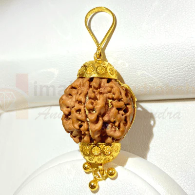 Natural 1 Mukhi Rudraksha In pure Gold (Nepal Origin- 5.20 Gms) - Image 3