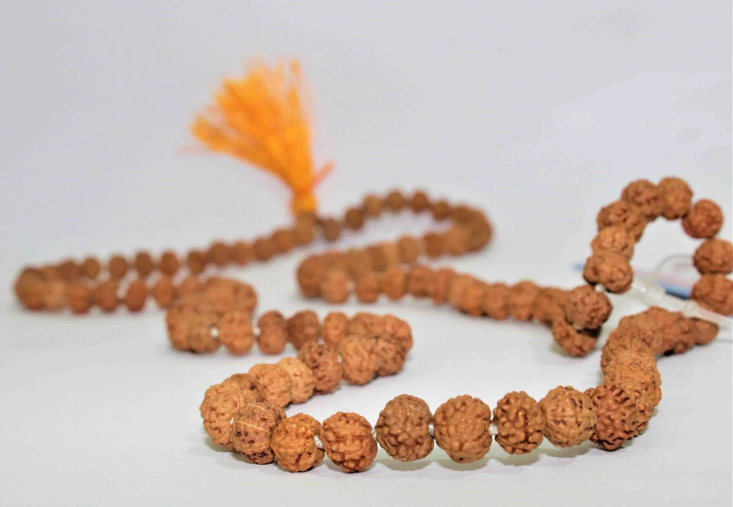 Natural 7 Mukhi Rudraksh Mala -Indonesian Origin  (108+1) Beads - Image 4