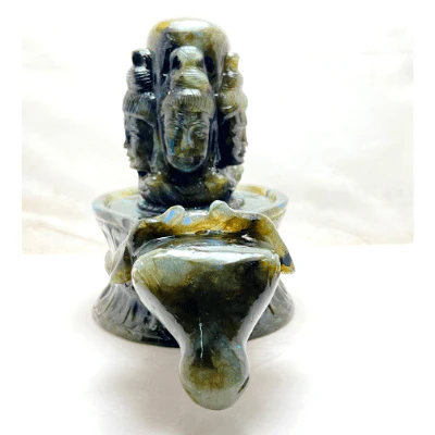 Natural Labrodorite Stone Shivling (2.880 kg) - Image 2