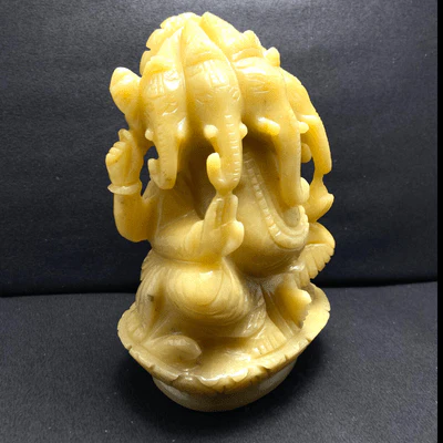 Yellow Agate Panchmukhi Ganesha - Image 3