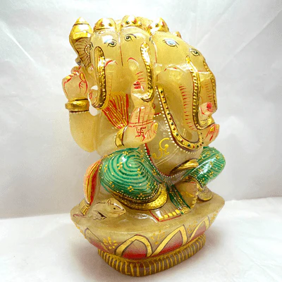 Panchmukhi Ganesha with Meenakari - Image 2