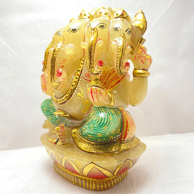 Panchmukhi Ganesha with Meenakari - Image 3