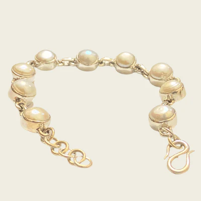 Pearl Silver Bracelet - Image 3