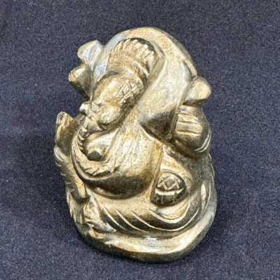 Pyrite Ganesha - (120 gm) Apx - Image 2