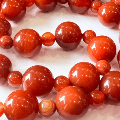 Red Agate (Hakik) Kantha - 16.00 MM - Image 3