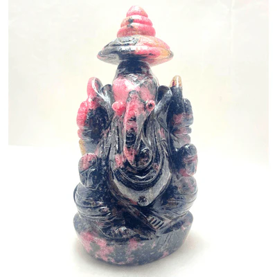 Rhodolite Stone Ganesha - (482 gm) - Image 2