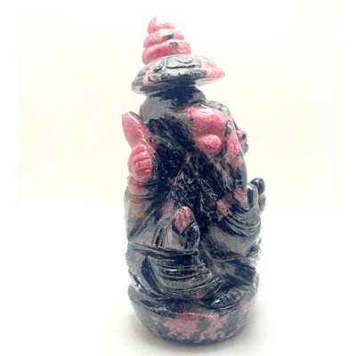 Rhodolite Stone Ganesha - (482 gm) - Image 3