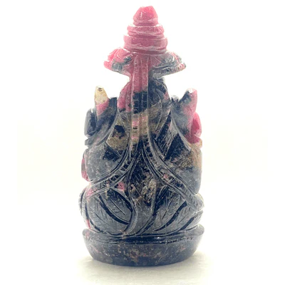 Rhodolite Stone Ganesha - (482 gm) - Image 4