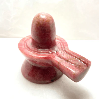 Rhodonite Stone Shivling - 350 gm - Image 2