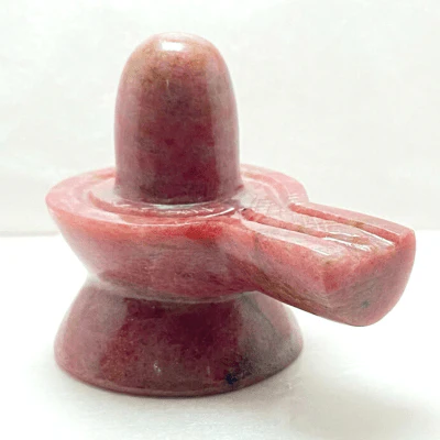 Rhodonite Stone Shivling - 460 gm - Image 2