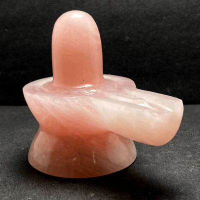 Rose Quartz Stone Shivling -550 gm - Image 3