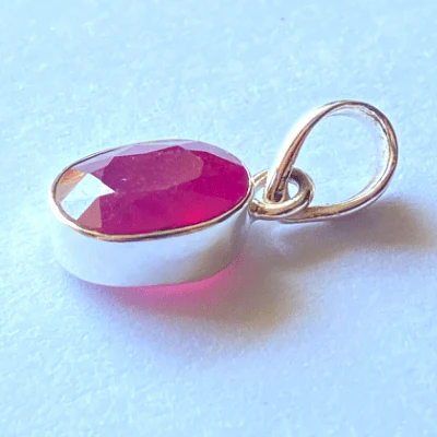 Ruby Silver Pendant - Image 2
