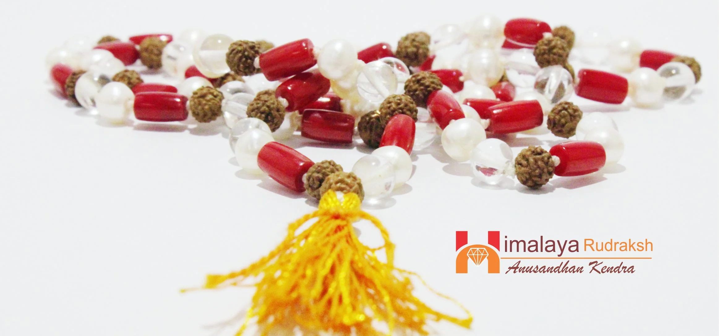 Rudraksha Sphatik Moonga Pearl Mala - Image 4