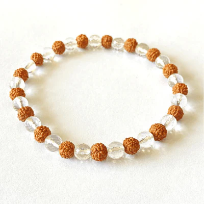 Rudraksh Sphatik Bracelet - Image 2