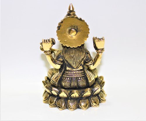 Saraswati Brass Statue - Image 4