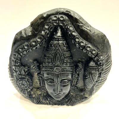 Shree Balaji Carved Shaligram - 503 Grams - Image 3