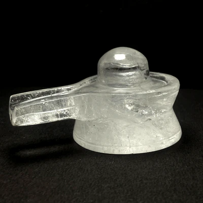 Sphatik Shivling  (Milky White- 254 grams) - Image 3