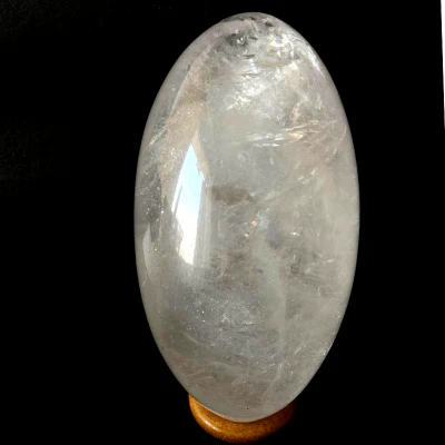 Sphatik Shivlingam  (Milky White- 970 grams) - Image 2