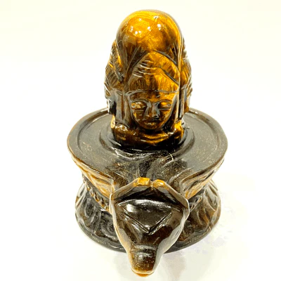 Tiger Stone Panchmukhi Shivling - (623 Gms) - Image 2