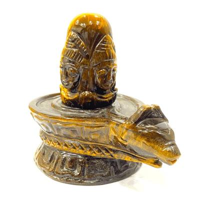 Tiger Stone Panchmukhi Shivling - (623 Gms) - Image 3