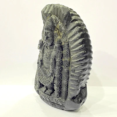 Tirupati Balaji Carved Shaligram (566 gms) - Image 3
