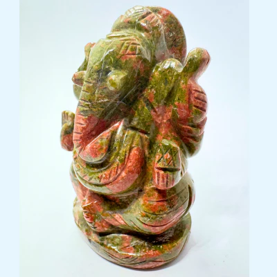 Unakite Stone Ganesha - (195 gm) - Image 2