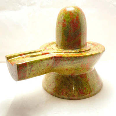 Unakite Stone Shivling - 930 gm - Image 3