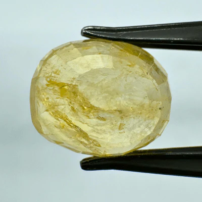 Yellow Sapphire (Pukhraj- 11.10 cts) - Ceylonese - Image 2