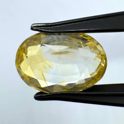 Yellow Sapphire (Pukhraj- 5.90 cts) - Ceylonese (Super Premium) - Image 2