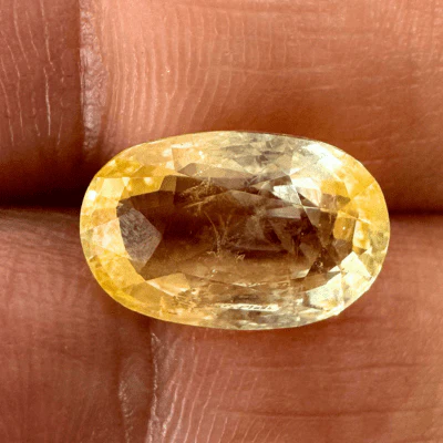 Yellow Sapphire (Pukhraj- 5.95 cts) - Ceylonese (Super Premium) - Image 3